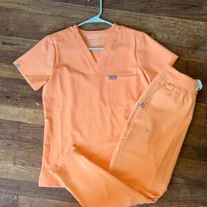 Figs Vibrant Orange Medical Scrubs